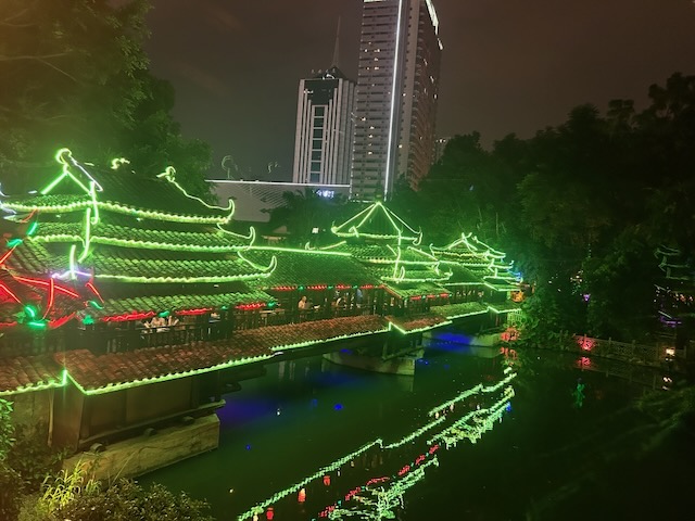 Restaurant at night